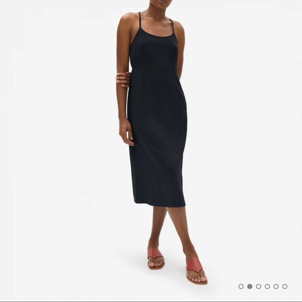 Japanese GoWeave Cross Back Dress Black 4